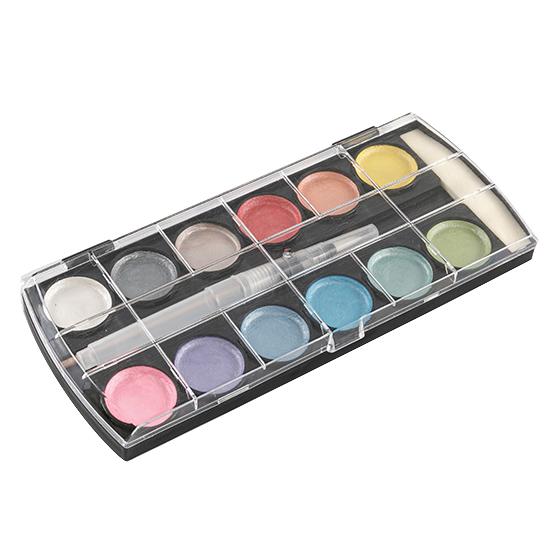 สีน้ำเมทัลลิค 12 สี